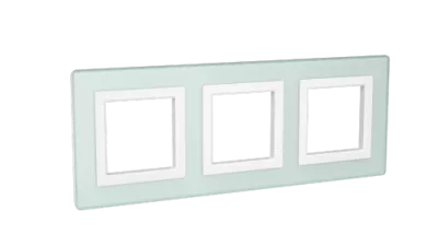 DKC - Рамка из натурального стекла, "Avanti", светло-зеленая, 6 модулей