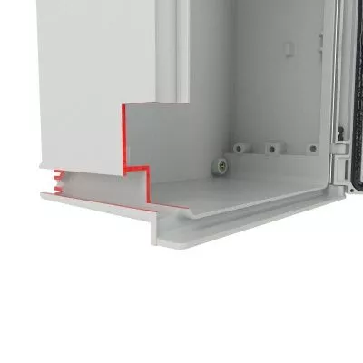 DKC - Шкаф цельный навесной из фибергласа без МП со сплошной дверью 600х400х230мм DKC CN50649