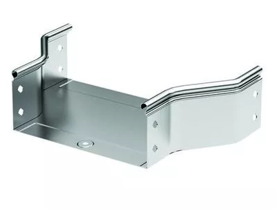 DKC - Переходник RRC симметричный 200/100  H100 в комплекте с крепежнымиэлементами и соединительными пластинами, необходимыми для монтажа, цинк-ламельный