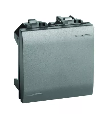 DKC - Выключатель типа кнопка, черный, 2мод.