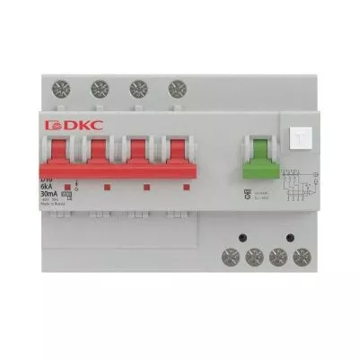 DKC - Выключатель автоматический дифференциального тока 4п C 40А 300мА 6кА тип A MDV63 YON MDV63-44C40-A